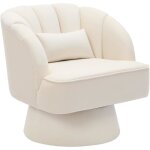 Fauteuil - hoerfuriy - hoerfuriy - velours - beige - 360 pivotant
