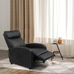 Fauteuil inclinable de massage et chauffant fauteuil de relaxation pu - 88 x 68 x 97cm - noir Fauteuil inclinable de massage et chauffant fauteuil de relaxation pu - 88 x 68 x 97cm - noir