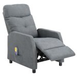 Fauteuil inclinable de massage et chauffant fauteuil de relaxation tissu - 90 x 63. 5 x 102cm - gris ... Fauteuil inclinable de massage et chauffant fauteuil de relaxation tissu - 90 x 63. 5 x 102cm - gris ...