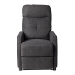Fauteuil inclinable de massage et chauffant fauteuil de relaxation tissu - 90 x 63. 5 x 102cm - gris ... Fauteuil inclinable de massage et chauffant fauteuil de relaxation tissu - 90 x 63. 5 x 102cm - gris ...