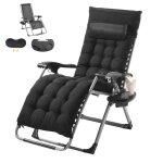 Fauteuil inclinable zéro gravité - vevor - 645 mm - transat relax jardin pour intérieur extérieur - avec ... Fauteuil inclinable zéro gravité - vevor - 645 mm - transat relax jardin pour intérieur extérieur - avec ...