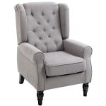Fauteuil individuel fauteuil relax � oreilles 74x86x102 cm fauteuil daccentuation avec tufting pieds ...