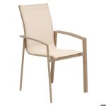Fauteuil de jardin axant beige lin / miel - hesp�ride