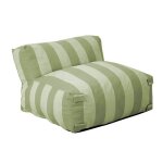 Fauteuil de jardin ray� pour canap� modulable vert cactus mixi oviala
