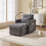 Fauteuil - lit moderne fauteuil relax avec rangement support de t�l�phone canap� 1 place pour salon chambre ...