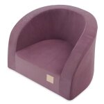 Fauteuil en mousse pour bb enfants pour la chambre denfant misioo velours velvet violet 53x40 cm