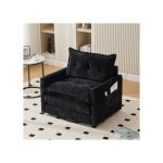 Fauteuil - muvoe - chaise longue pivotante 360� - rembourr� - tissu doux - ergonomique