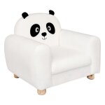 Fauteuil enfant panda  balo  noir & blanc - atmosphera createur d'interieur - noir et blanc
