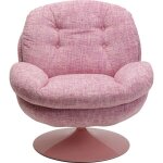 Fauteuil pivotant cosy rose kare design
