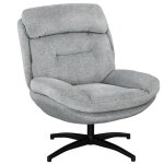 Fauteuil pivotant salon chaise longue chenille hydrofuge & fauteuil relaxation rembourr accoudoirs intgrs ...