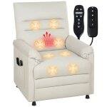 Fauteuil relax électrique - homcom - massant et chauffant - dossier inclinable et repose - pieds - velours ... Fauteuil relax électrique - homcom - massant et chauffant - dossier inclinable et repose - pieds - velours ...