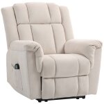 Fauteuil relax électrique - homcom - massant et chauffant - dossier réglable manuellement - tissu chenille ... Fauteuil relax électrique - homcom - massant et chauffant - dossier réglable manuellement - tissu chenille ...