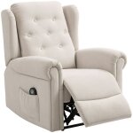 Fauteuil relax électrique - homcom - massant et chauffant - dossier et repose - pieds réglable manuellement ... Fauteuil relax électrique - homcom - massant et chauffant - dossier et repose - pieds réglable manuellement ...