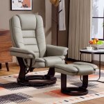 Fauteuil relax inclinable 135� grand confort pivotant 360� avec repose - pieds rev�tement synth�tique ...