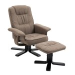 Fauteuil de relaxation charly repose - pieds sige pivotant dossier inclinable assise rembourre relax ...