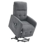 Fauteuil de relaxation releveur électrique inclinable avec repose - pied ajustable 74x66x102 cm gris ... Fauteuil de relaxation releveur électrique inclinable avec repose - pied ajustable 74x66x102 cm gris ...