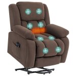 Fauteuil releveur électrique - homcom - massage et chauffage dossier inclinable télécommande - velours ... Fauteuil releveur électrique - homcom - massage et chauffage dossier inclinable télécommande - velours ...