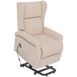 Fauteuil releveur Électrique inclinable aide verticalisation senior 200kg 74x94x111cm crème confort médical ... Fauteuil releveur Électrique inclinable aide verticalisation senior 200kg 74x94x111cm crème confort médical ...