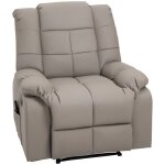 Fauteuil releveur lectrique massage 8 points inclinable gris 94x99x99cm tlcommande confort senior