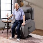 Fauteuil releveur �lectrique massant et chauff� fauteuil inclinable ports usb repose - pied 86x94x105cm ...