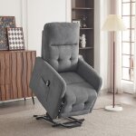 Fauteuil releveur lectrique fauteuil relax dossier inclinable et repose - pieds ajustable 74x66x102 ...