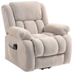 Fauteuil releveur massant inclinable eleonora beige