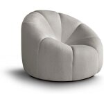 Fauteuil releveur pivotant - beauty sofa - fauteuil de relaxation rembourr - velours - beige - bubble ...
