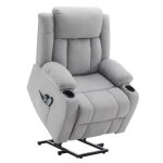 Fauteuil releveur fauteuil de relaxation électrique massant inclinable et chauffage 74x88x103 cm gris ... Fauteuil releveur fauteuil de relaxation électrique massant inclinable et chauffage 74x88x103 cm gris ...
