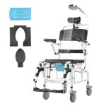 Fauteuil roulant de douche - vevor - fauteuil roulant de salle de bain en alliage daluminium de 175 pouces ... Fauteuil roulant de douche - vevor - fauteuil roulant de salle de bain en alliage daluminium de 175 pouces ...