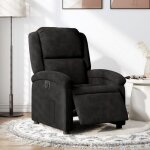Fauteuil salonfauteuil inclinable lectrique + tlcommande - vidaxl - noir velours 71x865x995 cm cc9061691 ...