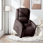 Fauteuil salonfauteuil inclinable - vidaxl - marron fonc tissu 71x865x995 cm cc3902189