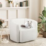 Fauteuil salon - relax4life - en velours - base en métal pivotante à 360° - accoudoirs rembourrés - fauteuil ... Fauteuil salon - relax4life - en velours - base en métal pivotante à 360° - accoudoirs rembourrés - fauteuil ...