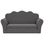 Fauteuil salon scandinave canapé - lit pour enfants 2 places anthracite peluche douce sqzr169095 - belle ... Fauteuil salon scandinave canapé - lit pour enfants 2 places anthracite peluche douce sqzr169095 - belle ...