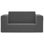 Fauteuil salon scandinave canap - lit pour enfants 2 places anthracite peluche douce sqzr227897 home ...