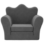 Fauteuil salon scandinave canap - lit pour enfants anthracite peluche douce sqzr338628 home - living ...