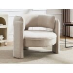 Fauteuil en tissu beige zorimo