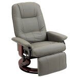 Fauteuil tv lectrique inclinable 145 boutons latraux repose - pieds simili cuir 78x87x100cm gris