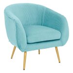 Fauteuil - atmosphera - solaro - velours pliss - vert jade - 1 place - dhoussable