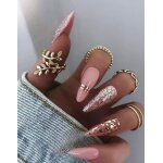 Faux ongles 24 pièces amande / stiletto rose lh originails livraison gratuite Faux ongles 24 pièces amande / stiletto rose lh originails livraison gratuite