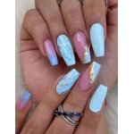 Faux ongles 24 pièces ballerine rose bleu lh originails livraison gratuite Faux ongles 24 pièces ballerine rose bleu lh originails livraison gratuite