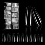 Faux ongles 500 pices gel capsule americaine ongle 10 tailles couverture complte ongles pose americaine ...