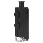 Fdit microscope de poche 60 - 100x rglable portable pocket led microscope mini loupe loupe loupe pour ...