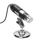 Microscope numrique portable - fdit - grossissement 50x  1600x - 8 led - usb type c micro usb 3 en ...