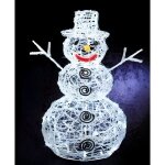 Bonhomme de neige lumineux - blanc