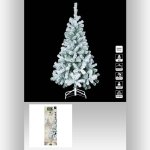Sapin de noël floqué 150cm vert floqué blanc feeric lights & christmas Sapin de noël floqué 150cm vert floqué blanc feeric lights & christmas