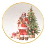 Frie lights&christmas - lot de 12 assiettes de prsentation pre nol - blanc
