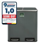 Felix poubelle tri slectif amortisseur de fermeture design idal pour cuisine et bureau anthracite 2 ...