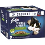 Felix tendres effil�s en gel�e viandes - poissons avec l�gumes - 24 x 85 g - sachets fra�cheur pour chat ...