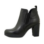 Femme bottine - osvaldo pericoli - noir - cuir - talon et plateau