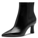 Femme bottine - tamaris - noir - cuir - zip Femme bottine - tamaris - noir - cuir - zip